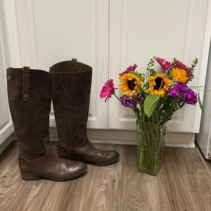 Sam Edelman Penny Leather Riding Boot in Brown